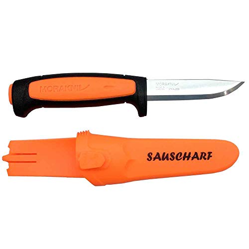 Morakniv Unisex – Erwachsene Sauscharf Aufbrechmesser, orange, 1 SZ