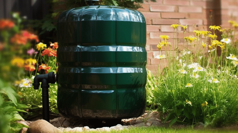 Regenwasserauffangsystem für einen nachhaltigen Garten