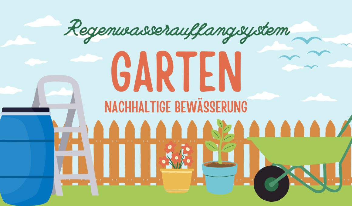 Regenwasserauffangsystem im Garten installieren