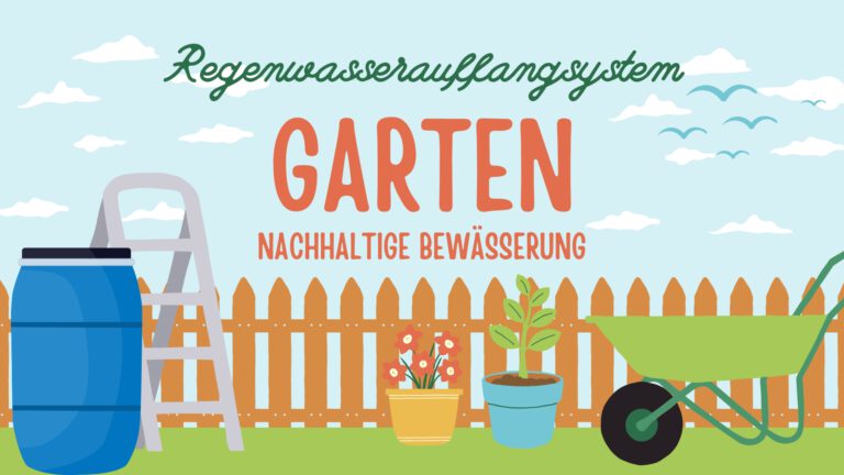 Regenwasserauffangsystem im Garten installieren