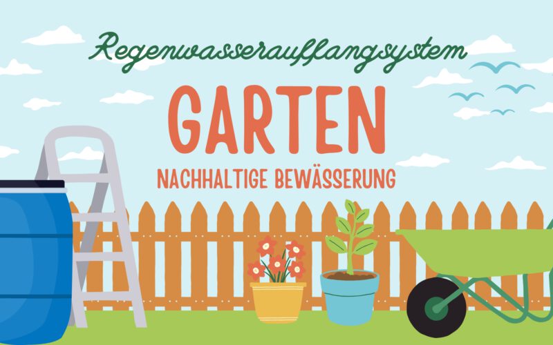 Regenwasserauffangsystem im Garten installieren