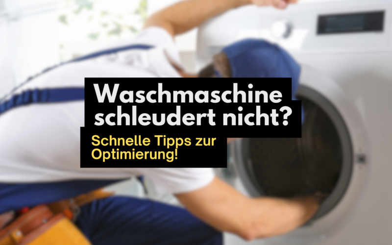 Handwerk repariert Waschmaschine - Problemlösung für Waschmaschine schleudert nicht.