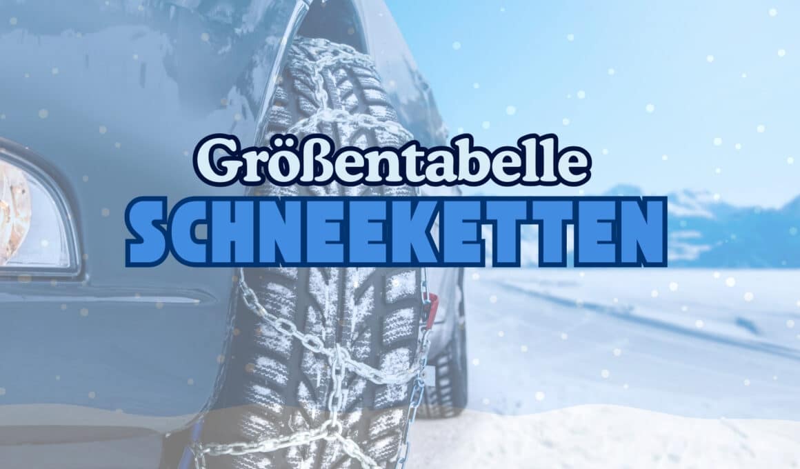 Größentabelle Schneeketten Beitragsbild