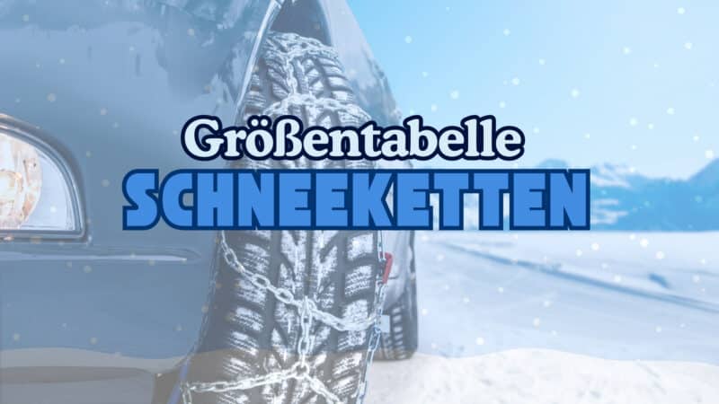 Größentabelle Schneeketten Beitragsbild