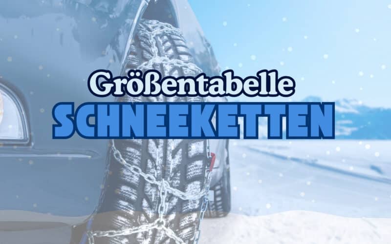 Größentabelle Schneeketten Beitragsbild