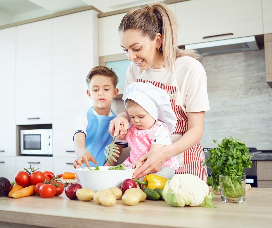 Gottes Nahrung für Kinder: Gesunde Familienküche.