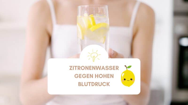 Zitronenwasser gegen hohen Blutdruck Beitragsbild