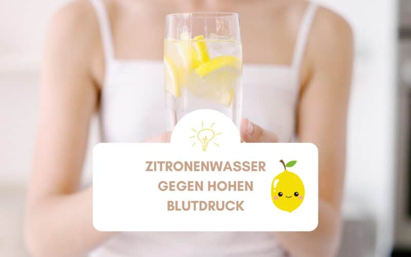 Zitronenwasser gegen hohen Blutdruck Beitragsbild