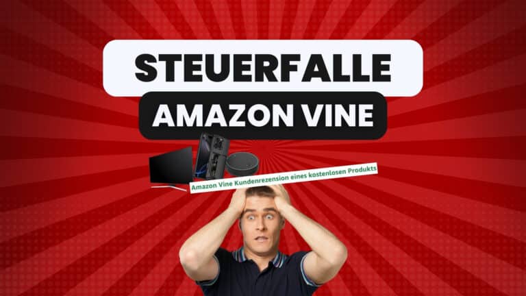 Titelbild: Steuerfalle Amazon Vine – Mann erschrickt über versteuerte Gratisprodukte