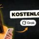 Titelbild: Grok 4 jetzt gratis – lächelnde Nutzerin mit Handy, ‚KOSTENLOS‘-Banner, Pfeil aufs Grok-Logo