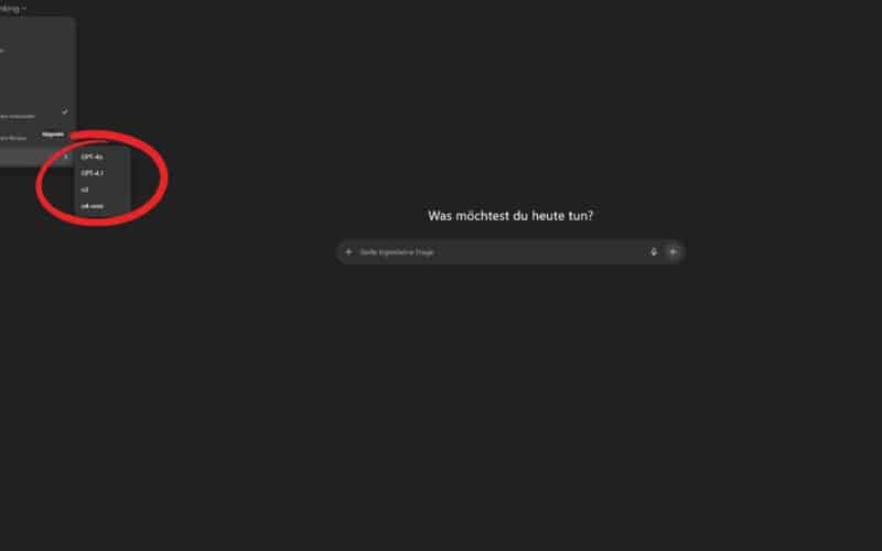 ChatGPT Model Picker mit Auto, Fast, Thinking – GPT-4o wieder verfügbar