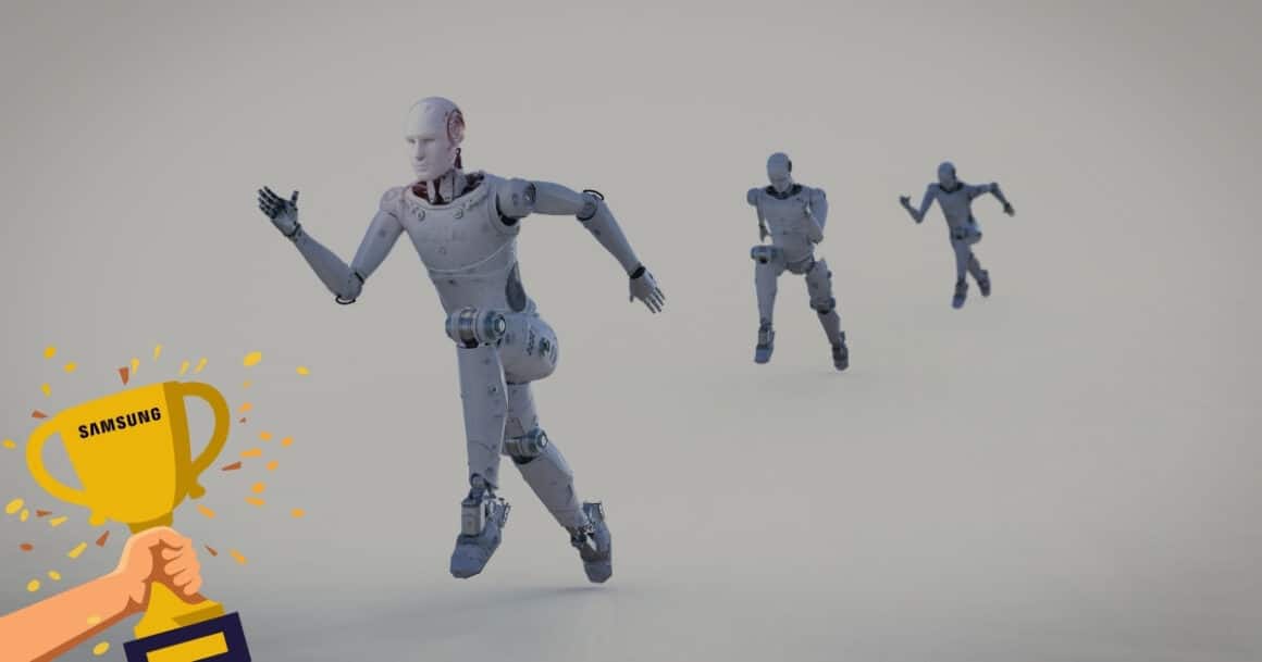 Symbolbild zu Samsung AI Sicherheit: KI-Roboter sprinten, Samsungs Team setzt sich bei der DARPA AI Cyber Challenge 2025 durch.