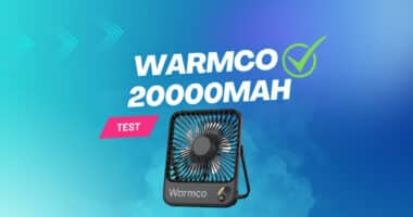 Warmco 20000mAh tragbarer Camping Ventilator im Test – leistungsstarker Akku-Ventilator für Camping, Büro und Schlafzimmer.