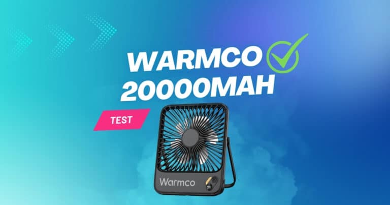 Warmco 20000mAh tragbarer Camping Ventilator im Test – leistungsstarker Akku-Ventilator für Camping, Büro und Schlafzimmer.